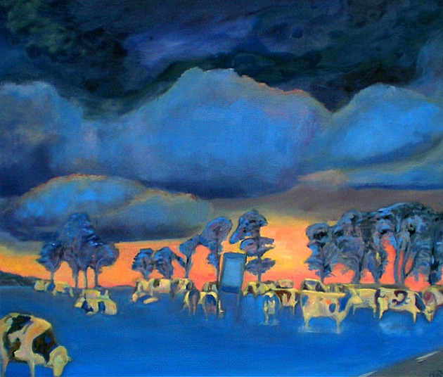 Milky Way, 2010, oil on canvas, 86 x 101 cm, ©Hilja Roivainen.