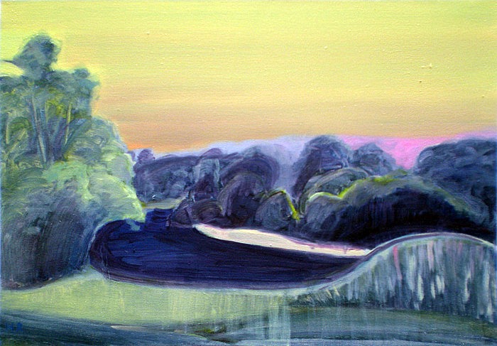 River Drop, 2010, oil on canvas, 54.5 x 75 cm, ©Hilja Roivainen
