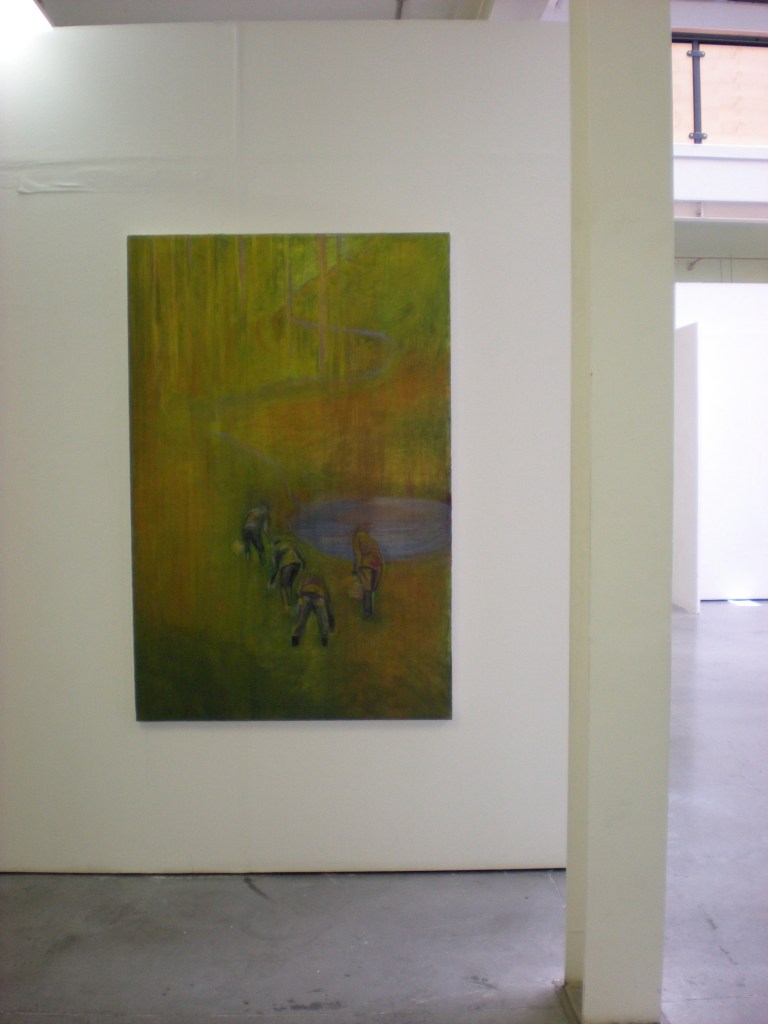 In the Forest II, 2011, 165 x 105 cm, oil on canvas, ©Hilja Roivainen.