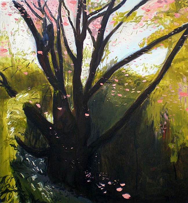 Oak Tree, 2009, oil on canvas, 123 x 112 cm, ©Hilja Roivainen.