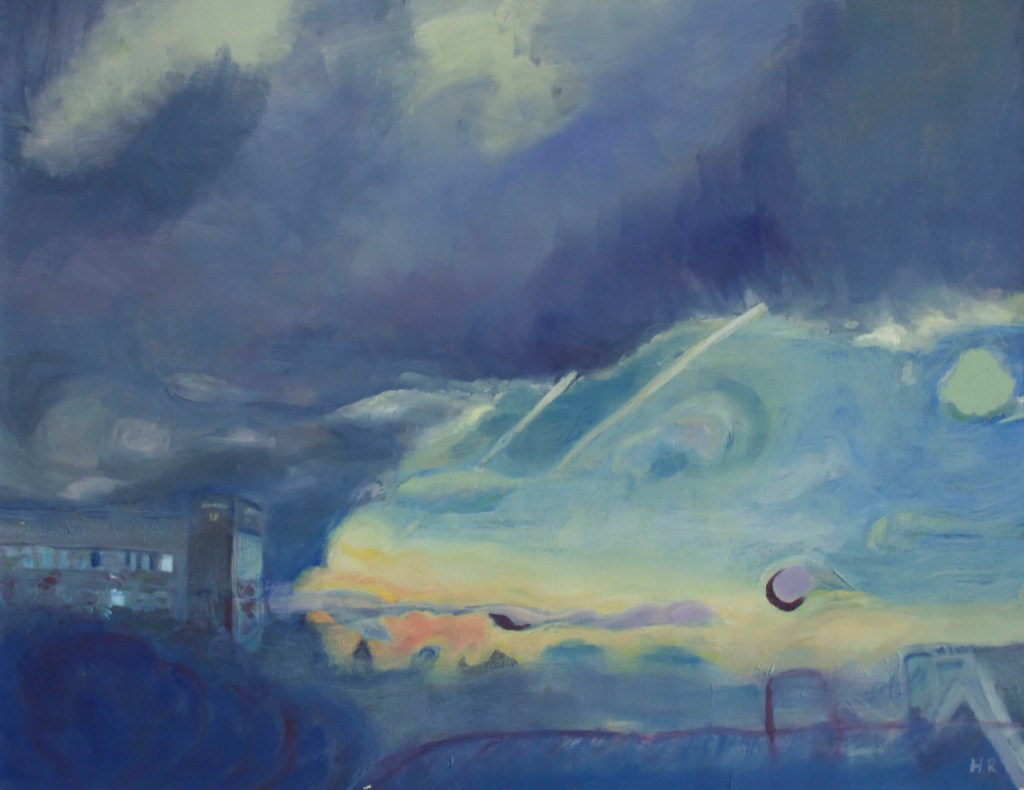 Changing Weather I, oil on canvas, 60 x 80 cm, ©Hilja Roivainen.